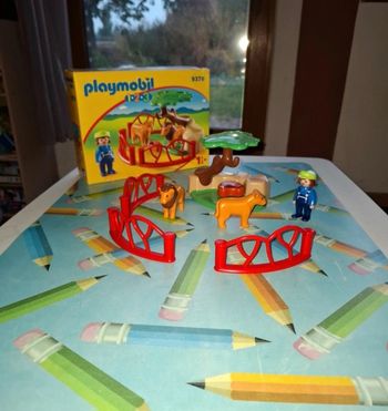 Playmobil 1 2 3 gardien de zoo