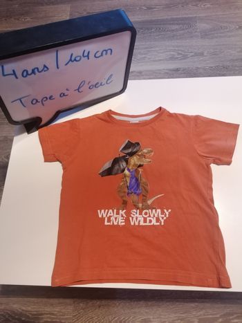 T-shirt Tape à l'œil orange foncé