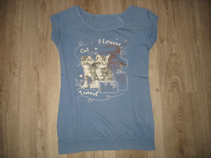 TEE SHIRT MC BLEU FILLE "CAPRICE DE FILLE BY LA HALLE" - 14 ANS - n°07 - photo numéro 2