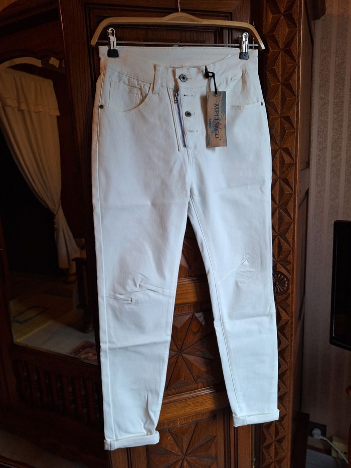 Jeans huile blanc casse Mino du sud taille M neuf