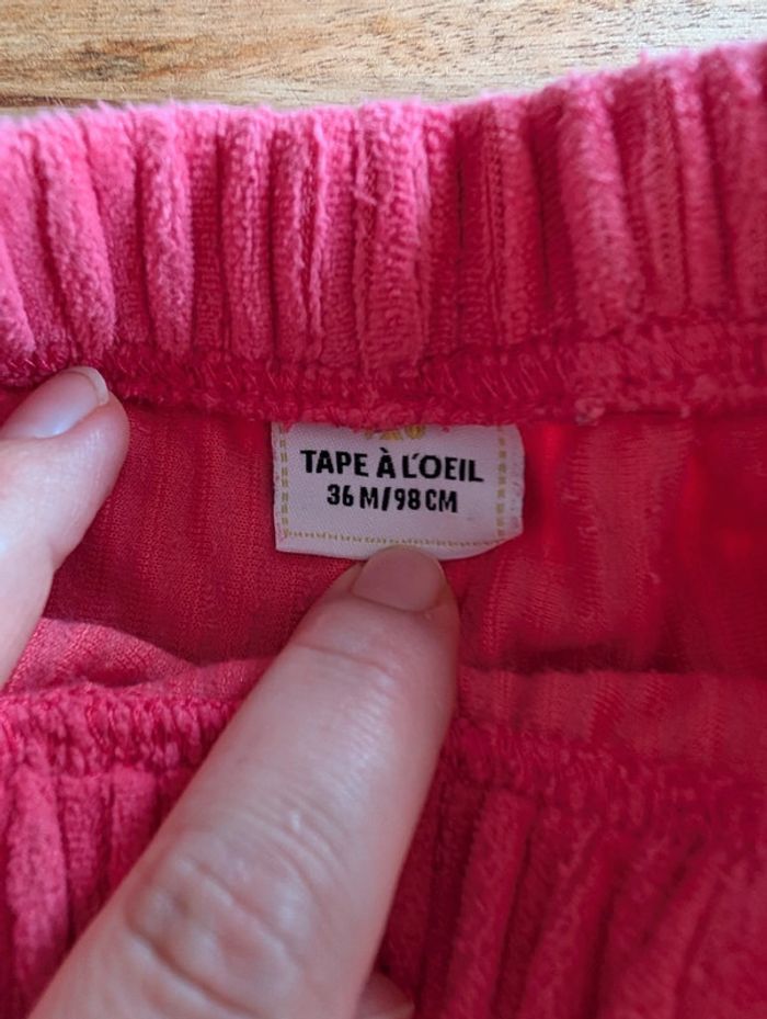Pantalon velours rose - photo numéro 3