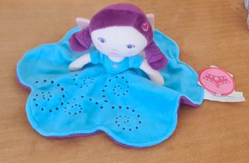 Doudou Fée Carré Blanc