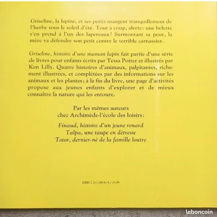 livre Griseline une histoire de maman lapin - photo numéro 2