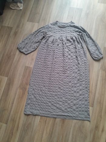 Robe d'été longue évasé-plissé-taille 44💞