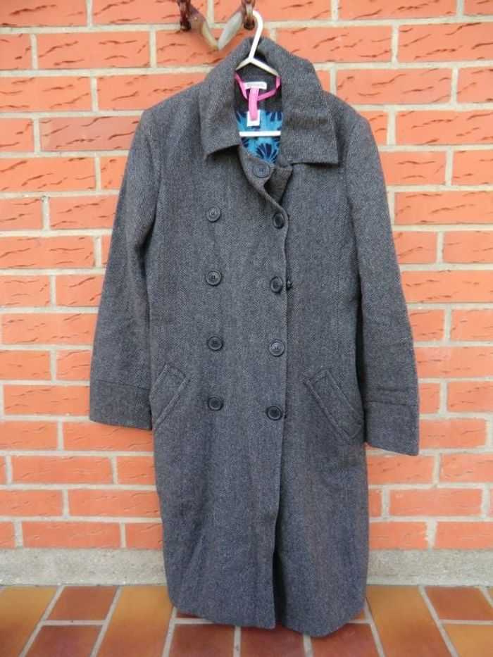 manteau,manteau soft grey,manteau chevrons