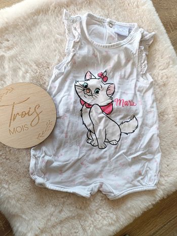 Barboteuse Marie blanche 3 mois