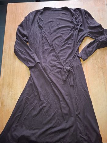 Robe peignoir marron