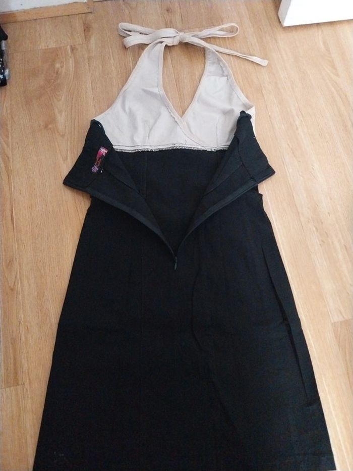 robe noire/beige - photo numéro 3