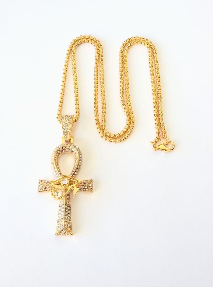 Chaîne + pendentif égyptien - photo numéro 2