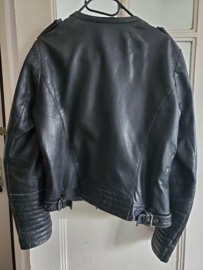 Veste cuir noire - photo numéro 2