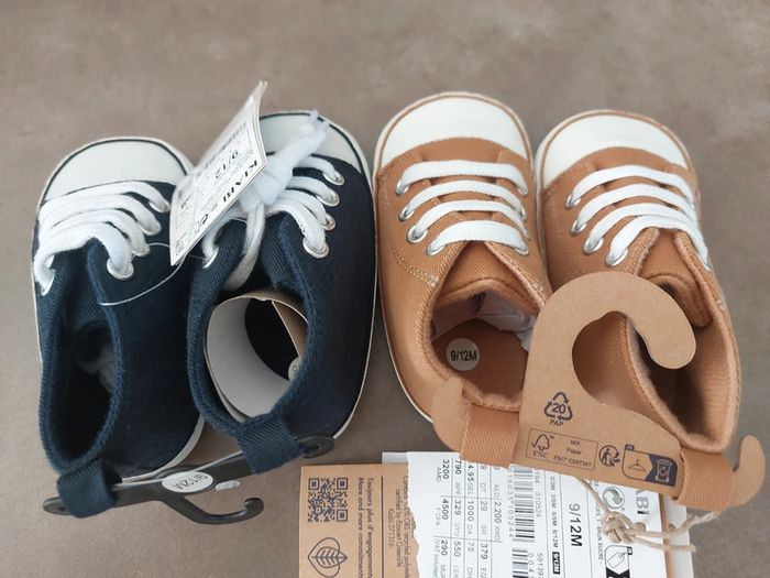 Lot 2 paires basket bébé 9/12 mois - photo numéro 4