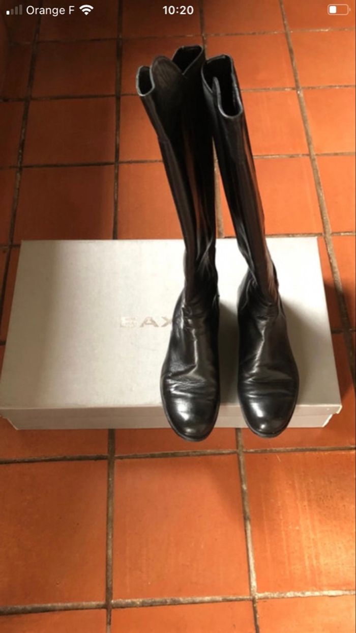 Bottes cuir noir - photo numéro 8