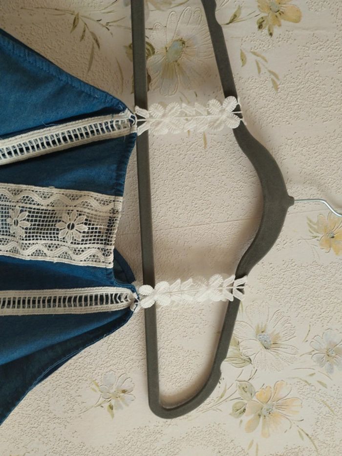 Haut taille S/m jeans dentelle - photo numéro 9