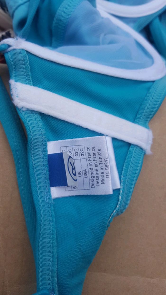 Haut de maillot de bain turquoise neuf la redoute