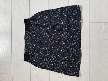 Jupe Naf Naf bleu marine et motifs bleus