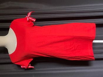 Robe t-shirt rouge