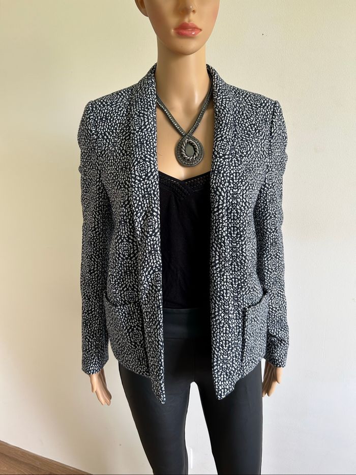 Blazer bleu marine et blanc See U Soon taille 2 TBE