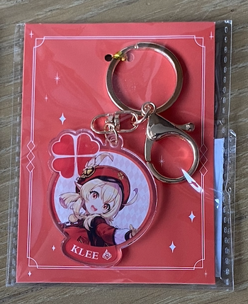 Porte-Clés Klee Genshin Impact Merch Summer Festival 2023 NEUF