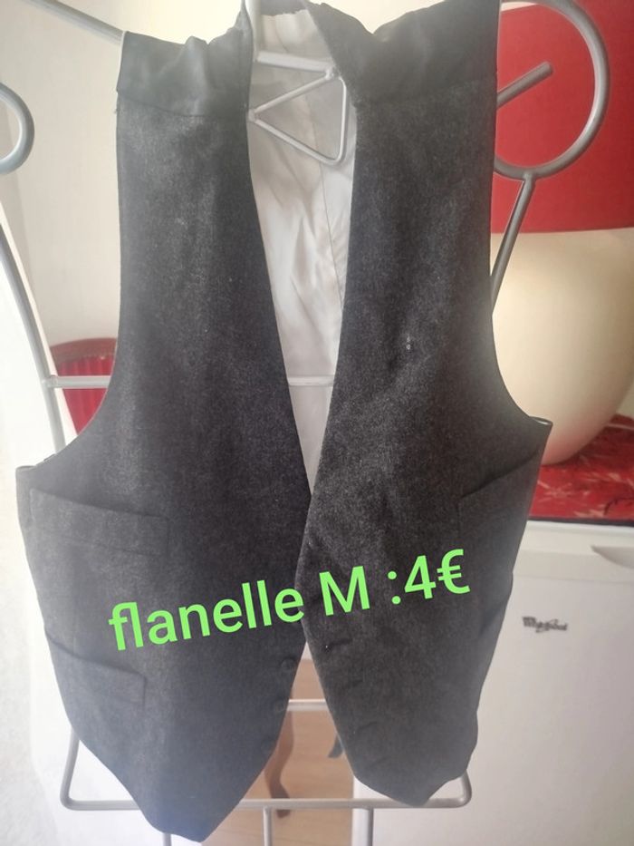 Gilet de costume flanelle
