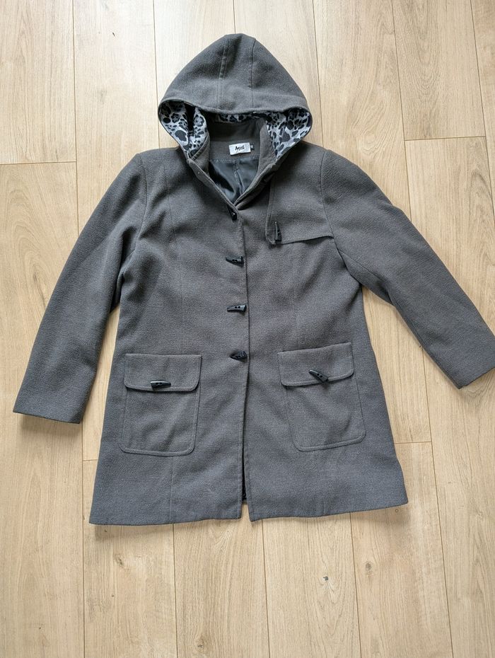 Manteau gris à capuche – Aryck – Taille 48