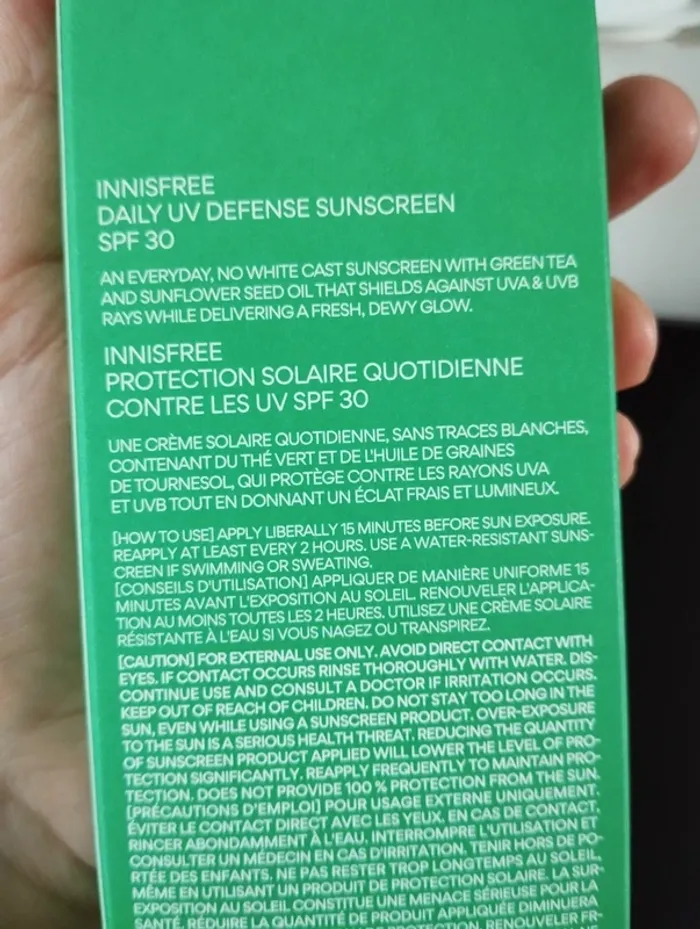 Crème solaire quotidienne spf30 - photo numéro 3