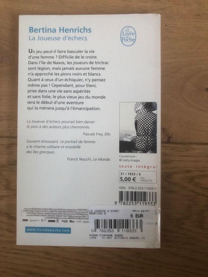 La joueuse d’échecs - Bertina Henrichs - photo numéro 2