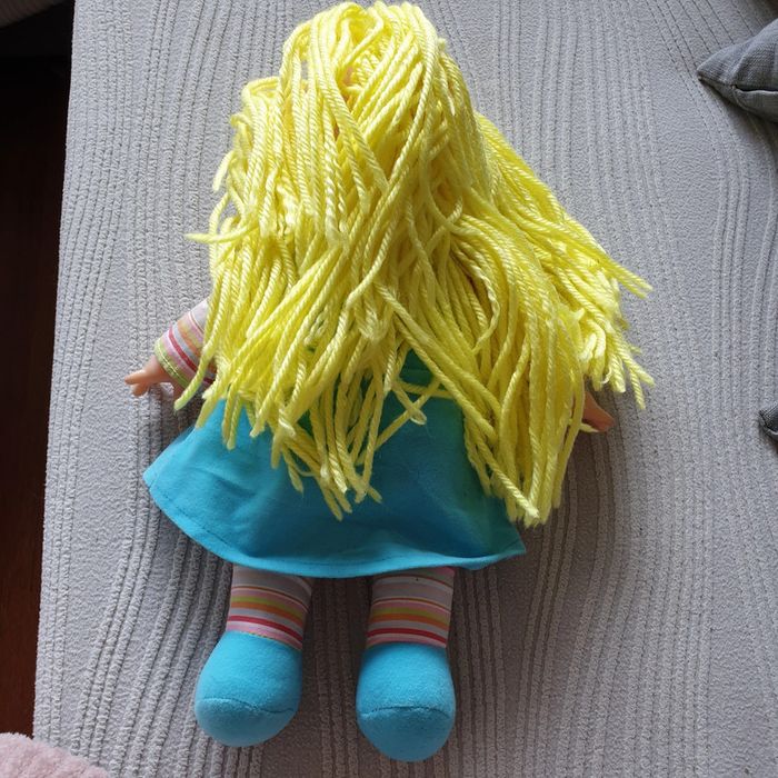 Poupon vintage années 80, Dolly Câlin Rag blonde n° 238, très bon état, marque Simba - photo numéro 5