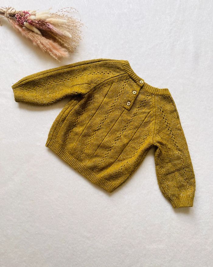 Pull en maille vert à liseré brillant 18 mois - Tape à l'œil - photo numéro 4