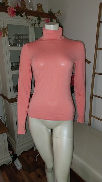 Top col roulé Corail neuf Cache Cache Taille 1