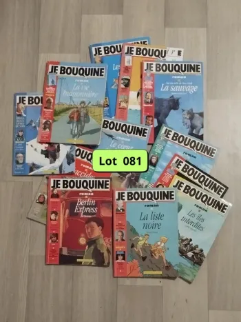 Lot vintage de 12 magazines Je bouquine année 1992-93 L81