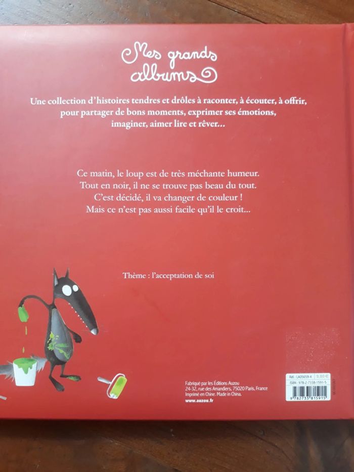 Grand livre 'le loup qui voulait changer de couleur" - photo numéro 2