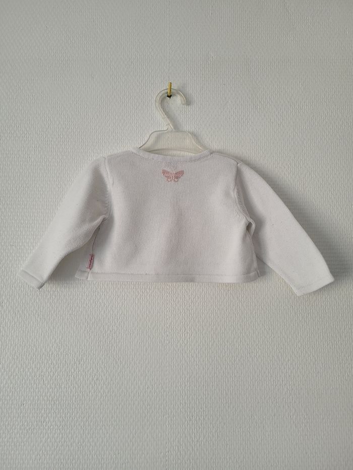 Gilet blanc Mexx 3/6 mois TBE - photo numéro 5