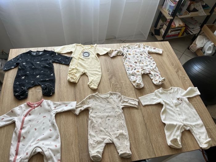 Lot de 6 pyjama bébé fille 1 mois