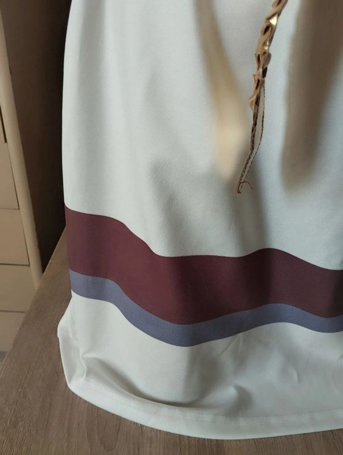 🌿Robe Tricolore Style Rétro Graphique Tendency T34/36🌿 - photo numéro 4