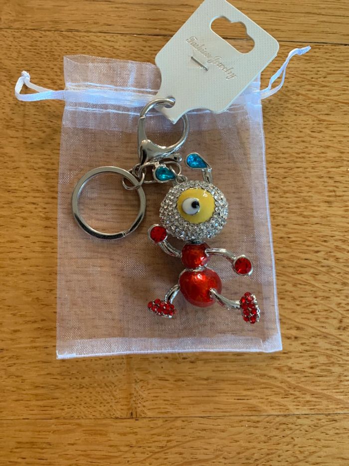 🧿 Porte-clés original personnage œil unique 💎 - photo numéro 6