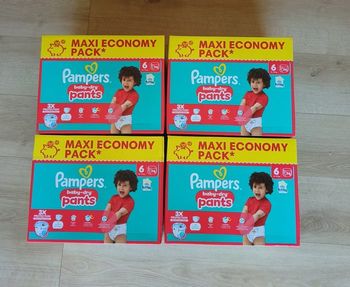 4 maxis economy packs Pampers baby dry pants taille 6