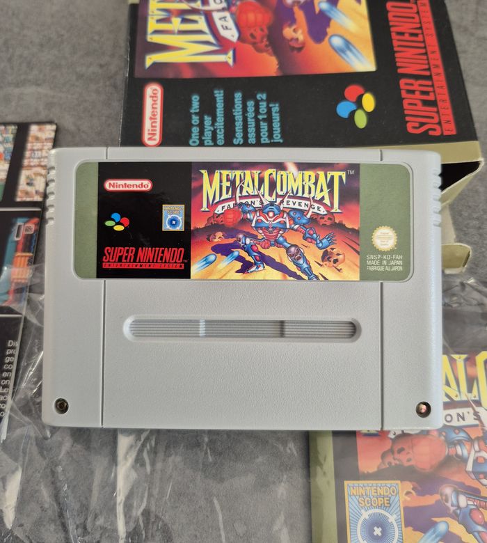 Jeu Metal Combat Falcons Revenge Super Nintendo Snes Pal Fah - Complet - Excellent - photo numéro 8