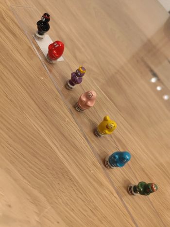 Lot de 8 figurines en céramique barbapapa