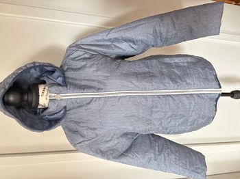 veste imper à capuche bleue taille S