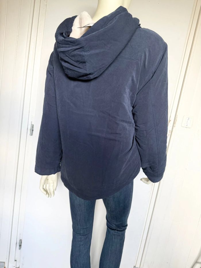 Manteau à capuche doublé ONLY – Taille L – bleu marine – Neuf avec étiquette - photo numéro 12