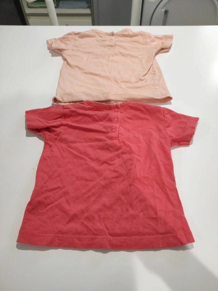 Lot t-shirt manches courtes 9 mois - photo numéro 3