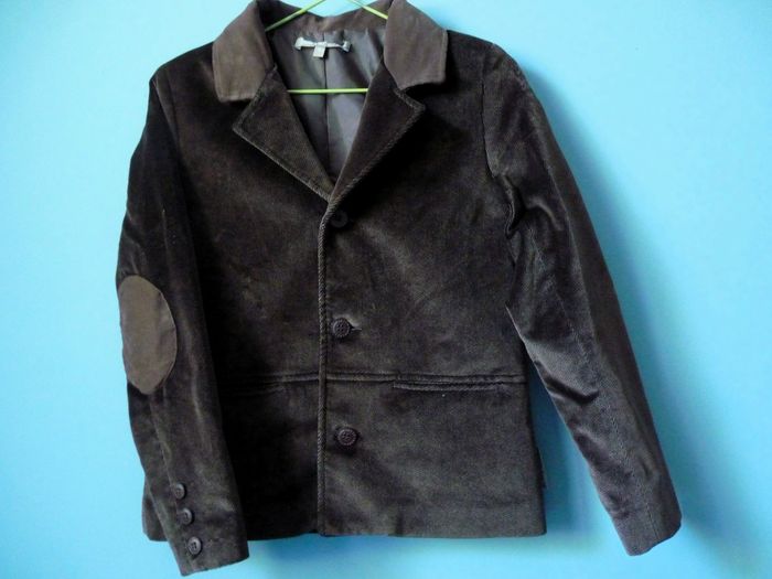 Veste velours fille pirouette cacahouete 12 ans marron dégriffée TBE