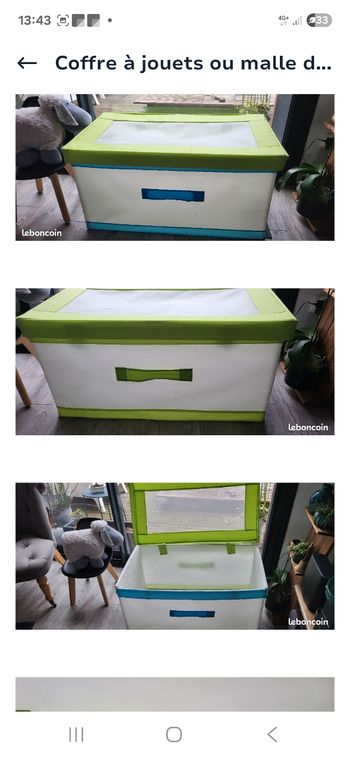 Malle de rangement/coffre à jouets Ikea