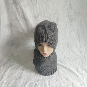 Ensemble bonnet col unisexe