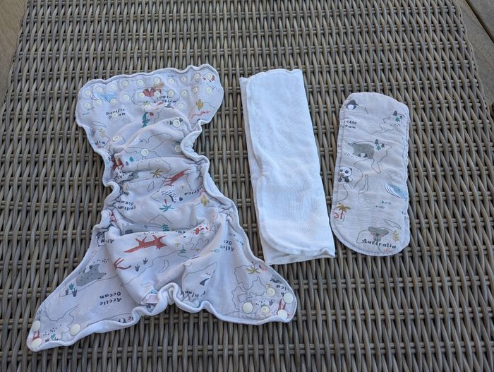 Couche lavable classique marque Biscotte 4-15 kg - photo numéro 6