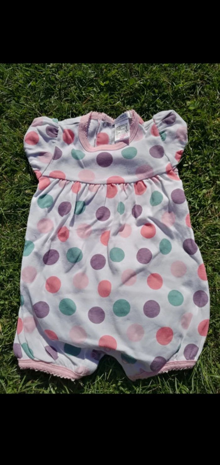 Gigoteuse 3 mois blanc à pois la redoute