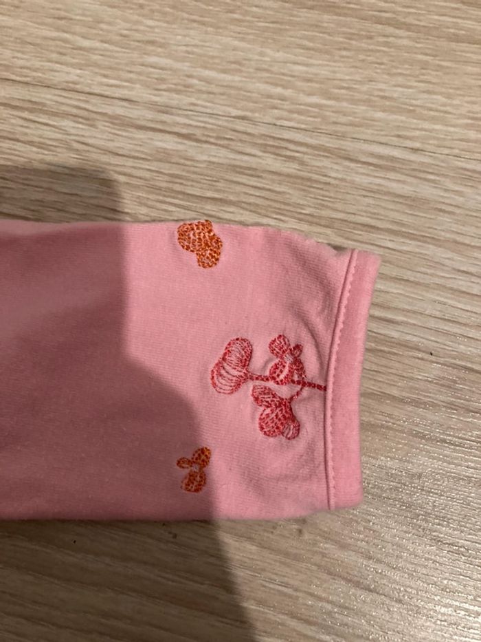 T shirt manche longue bebe fille taille 9 mois - photo numéro 3