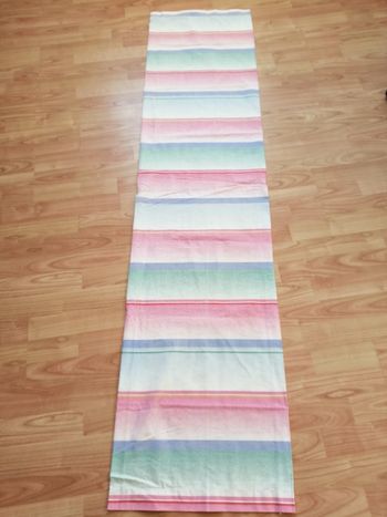 taie de traversin imprimée rayée