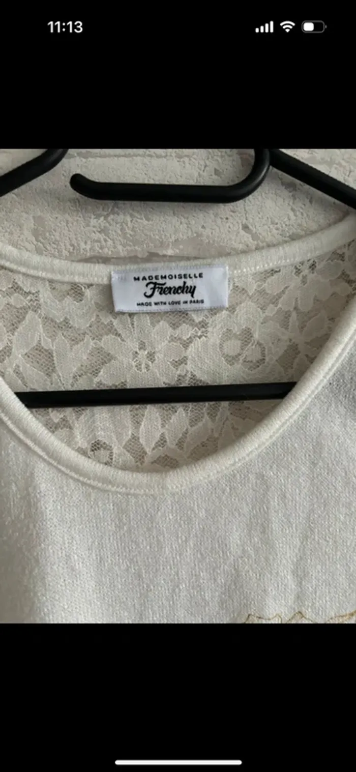 Pull fin mademoiselle frenchy taille S - photo numéro 2