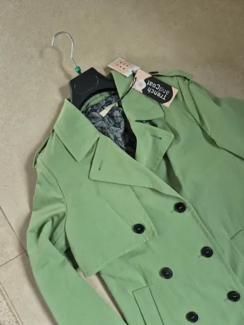 Tench femme vert - trench and coat - 40